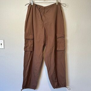 PACSUN Women’s Brown Parachute Cargo Pants